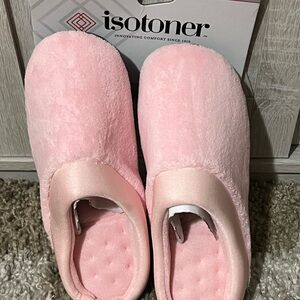 Isotoner Soft Pink Comfort Slippers
